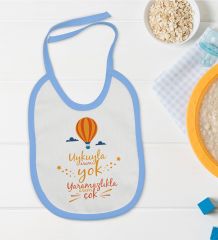 BK Kids Uykuyla Aram Yok Tasarımlı Mavi Bebek Mama Önlüğü-1