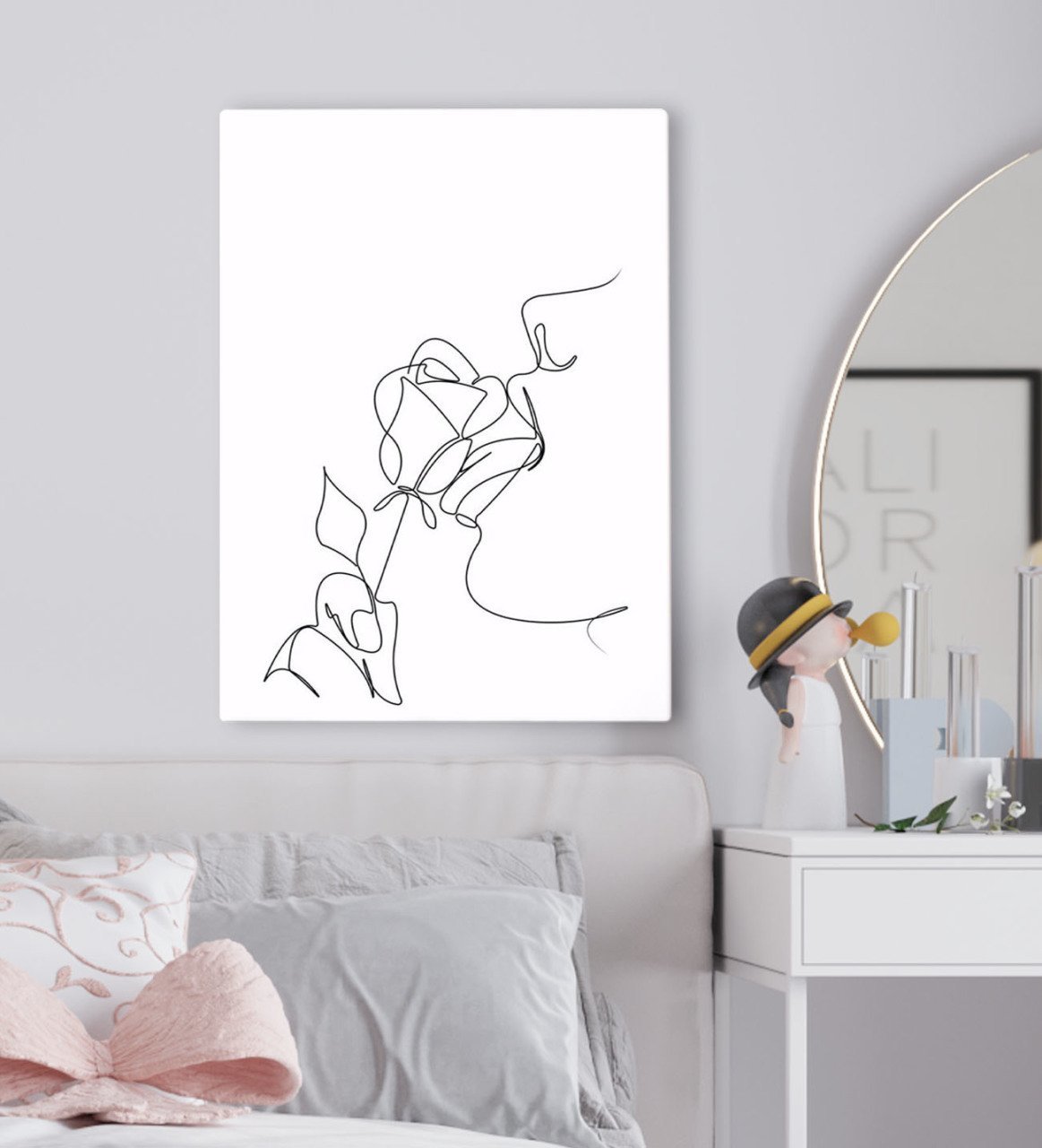 BK Gift Yatak Odası Konseptli Kanvas Tablo 50x70cm-36