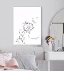 BK Gift Yatak Odası Konseptli Kanvas Tablo 50x70cm-36