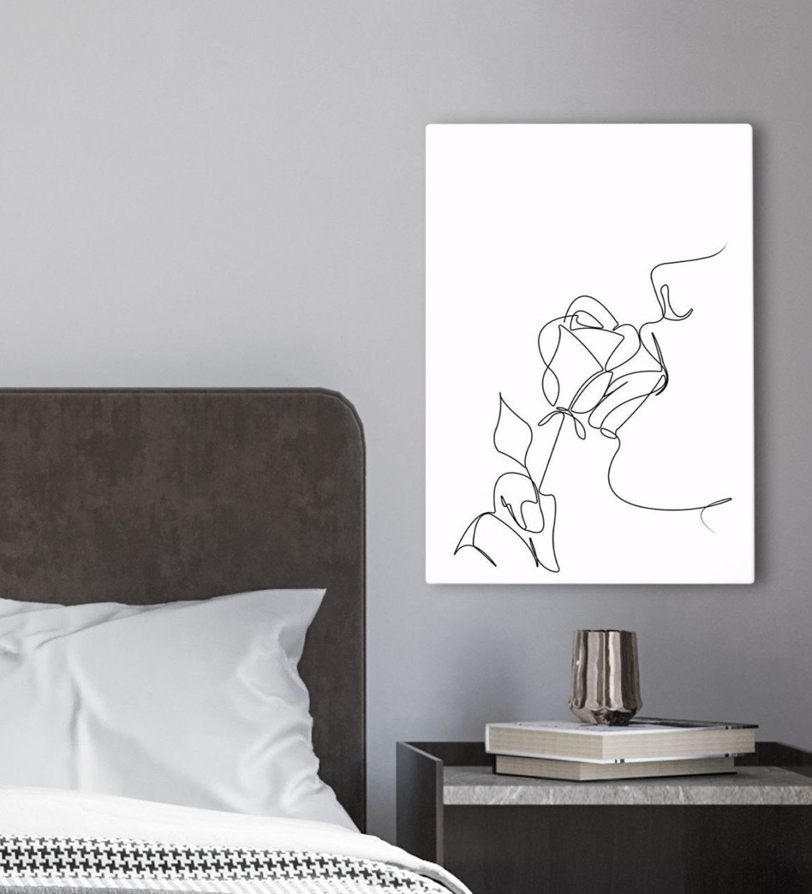 BK Gift Yatak Odası Konseptli Kanvas Tablo 30x50cm-36