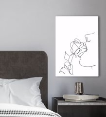 BK Gift Yatak Odası Konseptli Kanvas Tablo 30x50cm-36