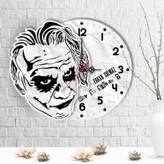 Kişiye Özel Joker Tasarımlı Ahşap Duvar Saati - 2