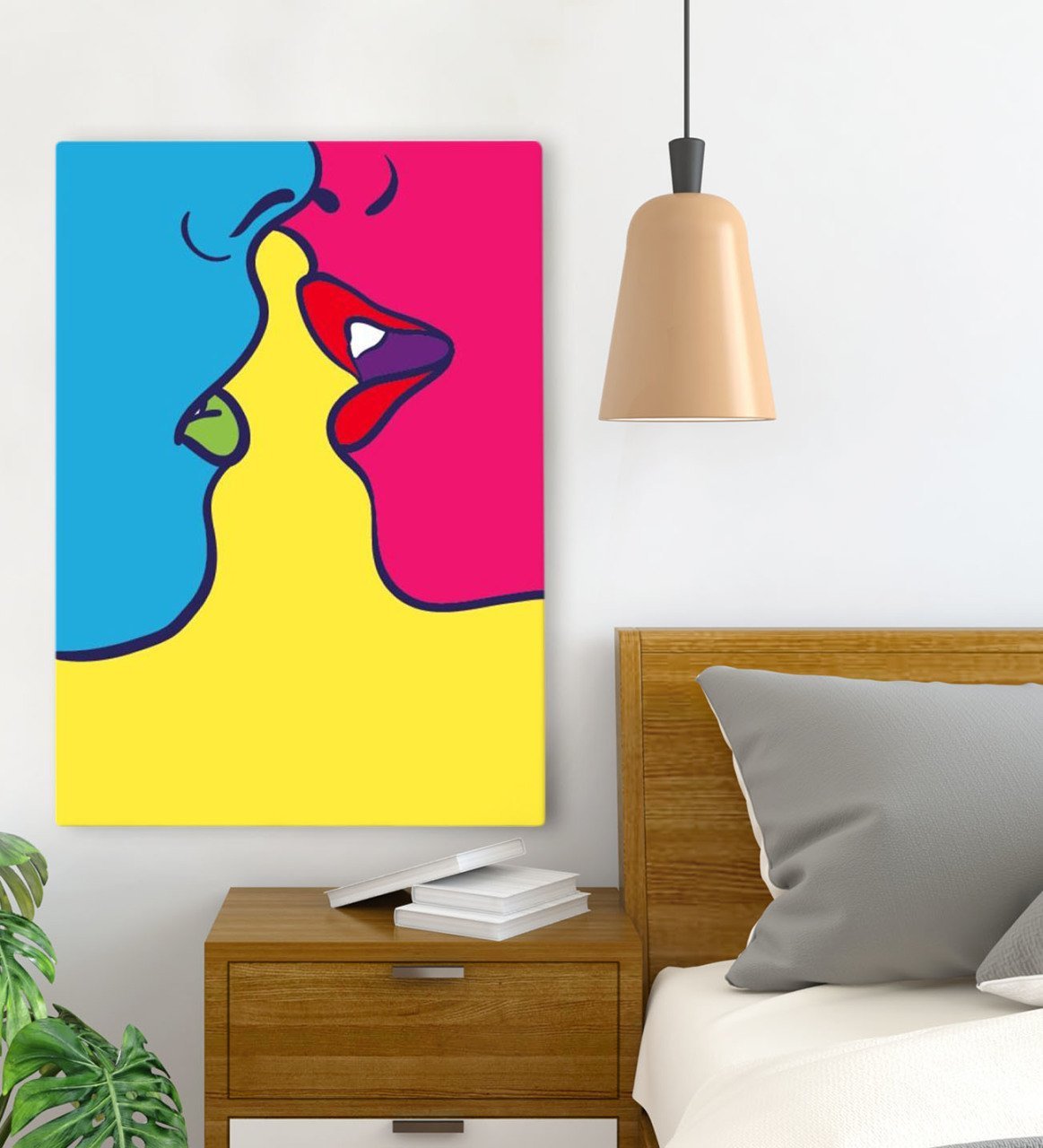 BK Gift Yatak Odası Konseptli Kanvas Tablo 70x100cm-35