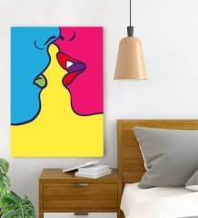 BK Gift Yatak Odası Konseptli Kanvas Tablo 70x100cm-35