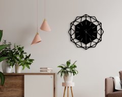 BK Home Dekoratif 45cm Ahşap Duvar Saati-67