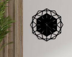 BK Home Dekoratif 45cm Ahşap Duvar Saati-67