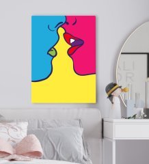 BK Gift Yatak Odası Konseptli Kanvas Tablo 50x70cm-35