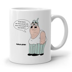 Kişiye Özel Karikatürlü Beyaz Kupa Bardak - 9