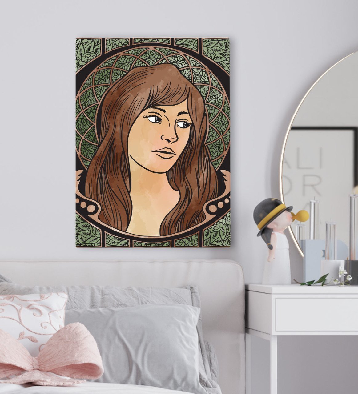 BK Gift Yatak Odası Konseptli Kanvas Tablo 50x70cm-34