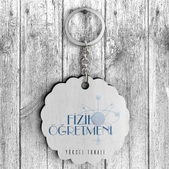 Kişiye Özel Fizik Öğretmeni Tasarımlı Anahtarlık - 1