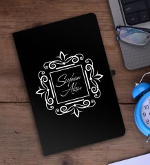 Kişiye Özel İsimli Siyah Defter - 2