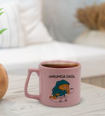 BK Gift Pastel Pembe Middle Kupa Bardak, Arkadaşa Hediye, Ev Hediyesi, Doğum Günü Hediyesi, Ofis Hediyesi-12