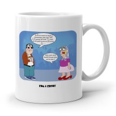 Kişiye Özel Karikatürlü Beyaz Kupa Bardak - 5
