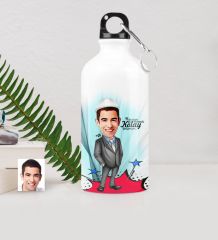 Kişiye Özel Bay Mühendis Karikatürlü Metal Suluk (500 ml.) 1