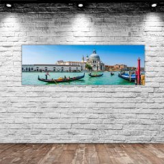 BK Home Santa Maria Della Salute Panorama Kanvas Tablo 100x35cm-1