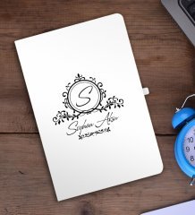 Kişiye Özel İsimli Beyaz Defter - 11