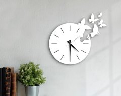 BK Home Dekoratif 45cm Ahşap Duvar Saati-57