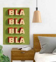 BK Gift Yatak Odası Konseptli Kanvas Tablo 70x100cm-32