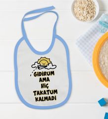 BK Kids Takatum Kalmadı Tasarımlı Mavi Bebek Mama Önlüğü-1