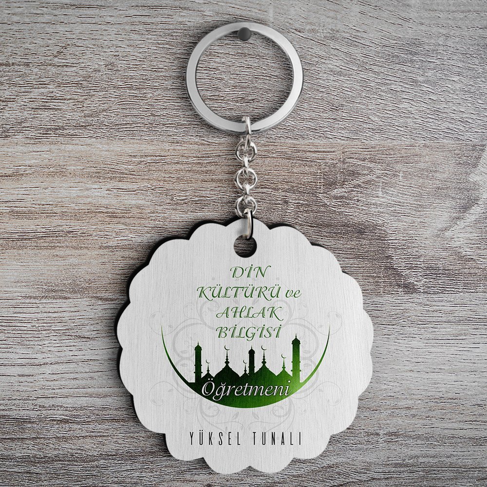 Kişiye Özel Din Kültürü ve Ahlak Bilgisi Öğretmeni Tasarımlı Anahtarlık - 1