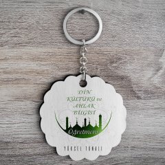 Kişiye Özel Din Kültürü ve Ahlak Bilgisi Öğretmeni Tasarımlı Anahtarlık - 1