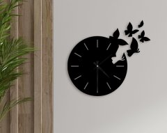 BK Home Dekoratif 45cm Ahşap Duvar Saati-55