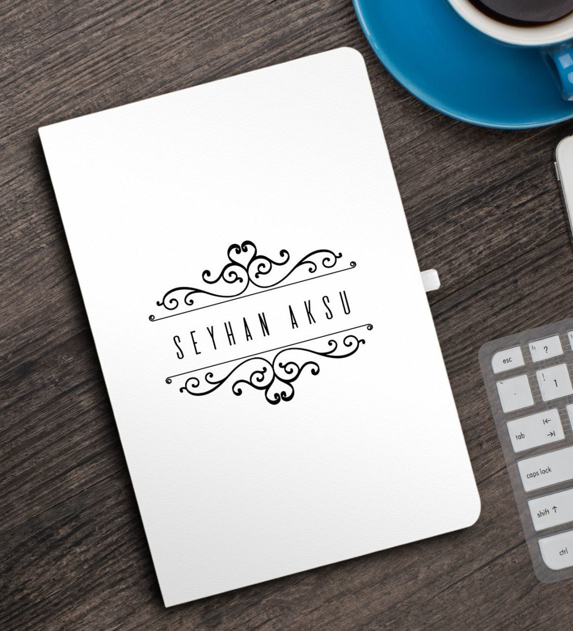 Kişiye Özel İsimli Beyaz Defter - 9