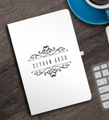 Kişiye Özel İsimli Beyaz Defter - 9