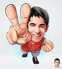 Kişiye Özel Erkek Tasarımlı Dijital Karikatür-33