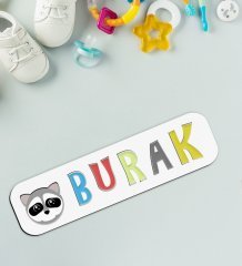 BK Toys Çocuklara Özel İsimli Figürlü Ahşap Eğitici Yapboz Puzzle-33