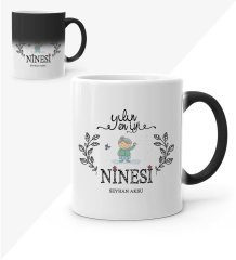 Kişiye Özel Yılın En İyi Ninesi Sihirli Kupa Bardak