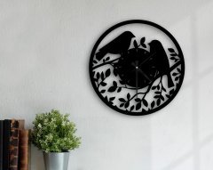BK Home Dekoratif 45cm Ahşap Duvar Saati-51