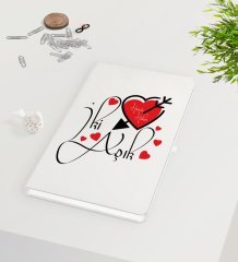 Kişiye Özel Sevgililer Günü Beyaz Defter-17