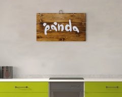 BK Home Panda Tasarımlı Ahşap Palet Tablo
