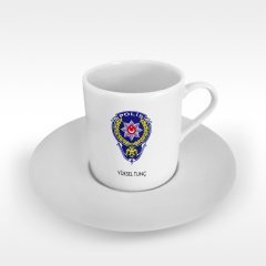 Kişiye Özel Mesleki Polis Türk Kahvesi Fincanı - 2