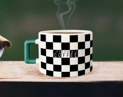 BK Gift Kişiye Özel İsimli Yeşil Kulplu Çay & Kahve Fincanı-17, Arkadaşa Hediye, Sevgiliye Hediye