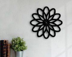 BK Home Dekoratif 45cm Ahşap Duvar Saati-49