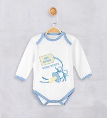 Kişiye Özel Hoş Geldin Erkek Bebek Zıbın