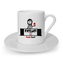 Kişiye Özel Mesleki Eczacı Türk Kahvesi Fincanı - 5