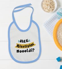 BK Kids Rizeliyim Tasarımlı Mavi Bebek Mama Önlüğü-2