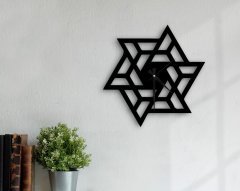 BK Home Dekoratif 45cm Ahşap Duvar Saati-47