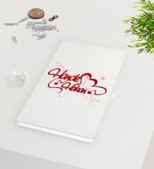 Kişiye Özel Sevgililer Günü Beyaz Defter-13