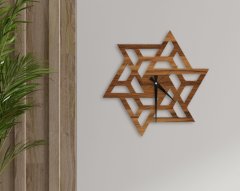 BK Home Dekoratif 45cm Ahşap Duvar Saati-46