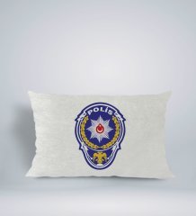 BK Gift Polis Tasarımlı Dikdörtgen Araç Koltuk Yastığı-1