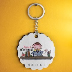Kişiye Özel Anasınıfı Öğretmeni Tasarımlı Anahtarlık - 3