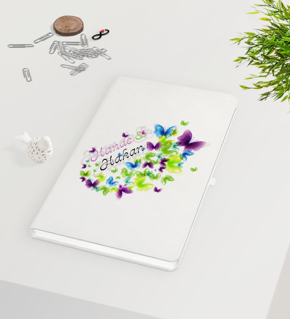 Kişiye Özel Sevgililer Günü Beyaz Defter-10