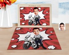 Kişiye Özel Erkek Yunus Polis Karikatürlü 1000 Parça Profesyonel Puzzle-1