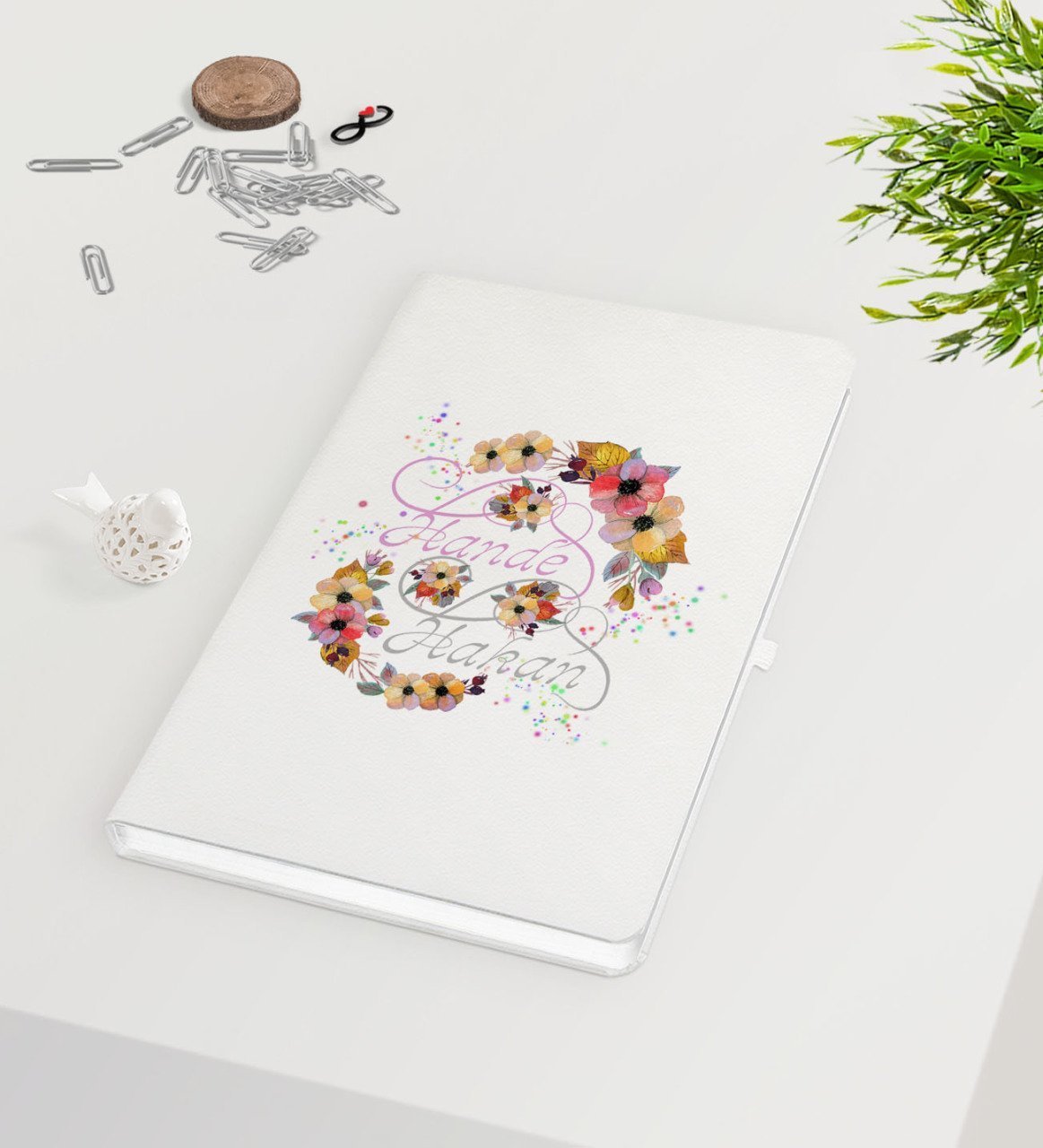 Kişiye Özel Sevgililer Günü Beyaz Defter-9