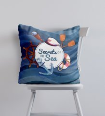 BK Gift Secrets Of The Sea Tasarımlı Yastık-1