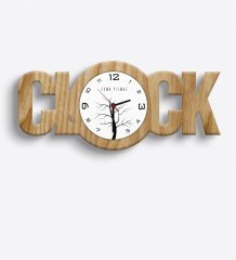 Kişiye Özel Clock Ahşap Duvar Saati - 8